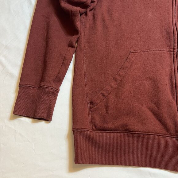 Oakley Men's Full Zip Hoodie Medium Maroon Long Sleeve - Picture 3 of 5